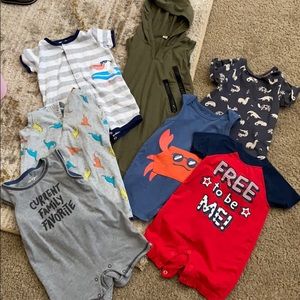 Baby boys romper bundle